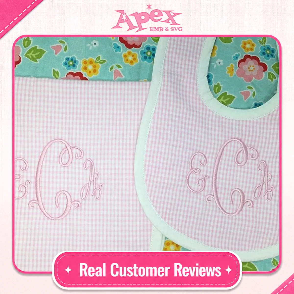 Suzanne Curlz Embroidery Font fan review for baby