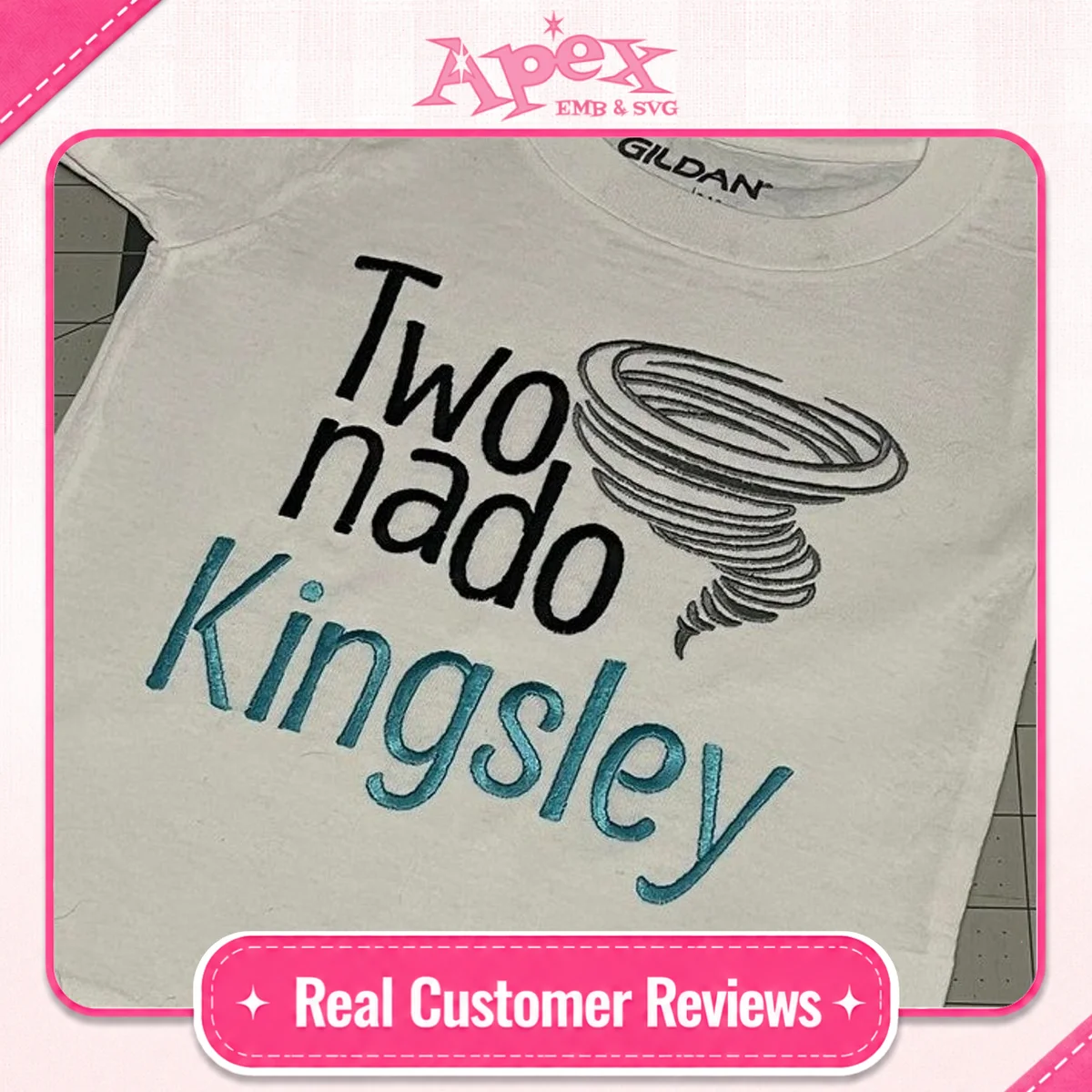 Tornado Pack Embroidery Design customer review Apex