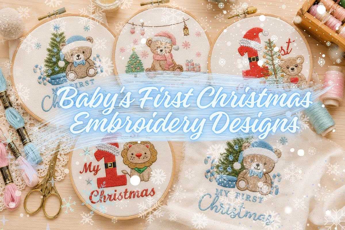 Best Baby's First Christmas Embroidery Designs for Every Baby