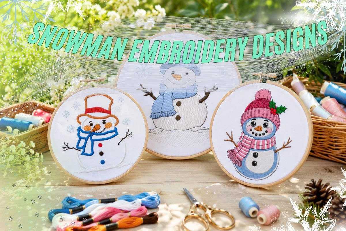 Snowman Embroidery Designs: Cute Winter Patterns You'll Love