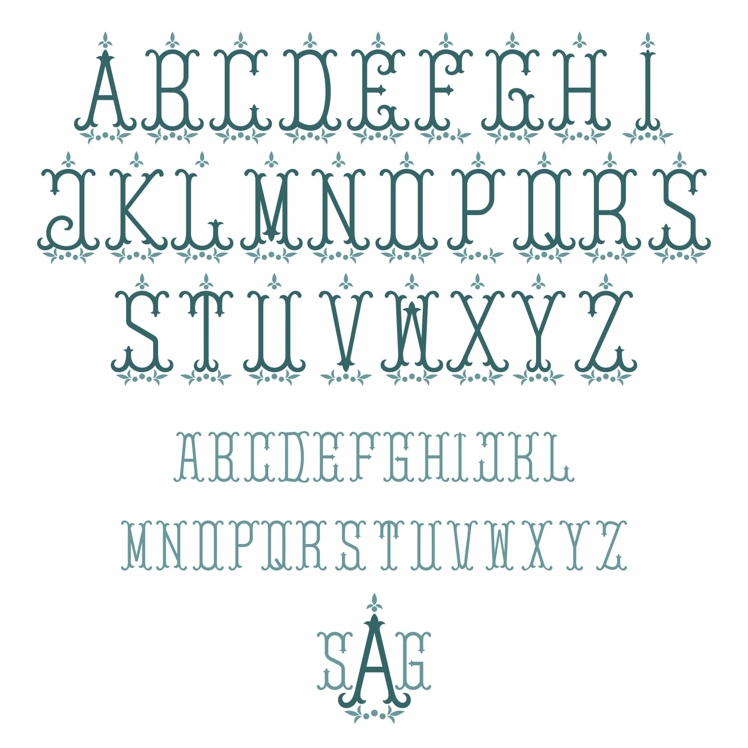 Fleur de Lys TrueType Installable Opentype Font Keyboard Typable All