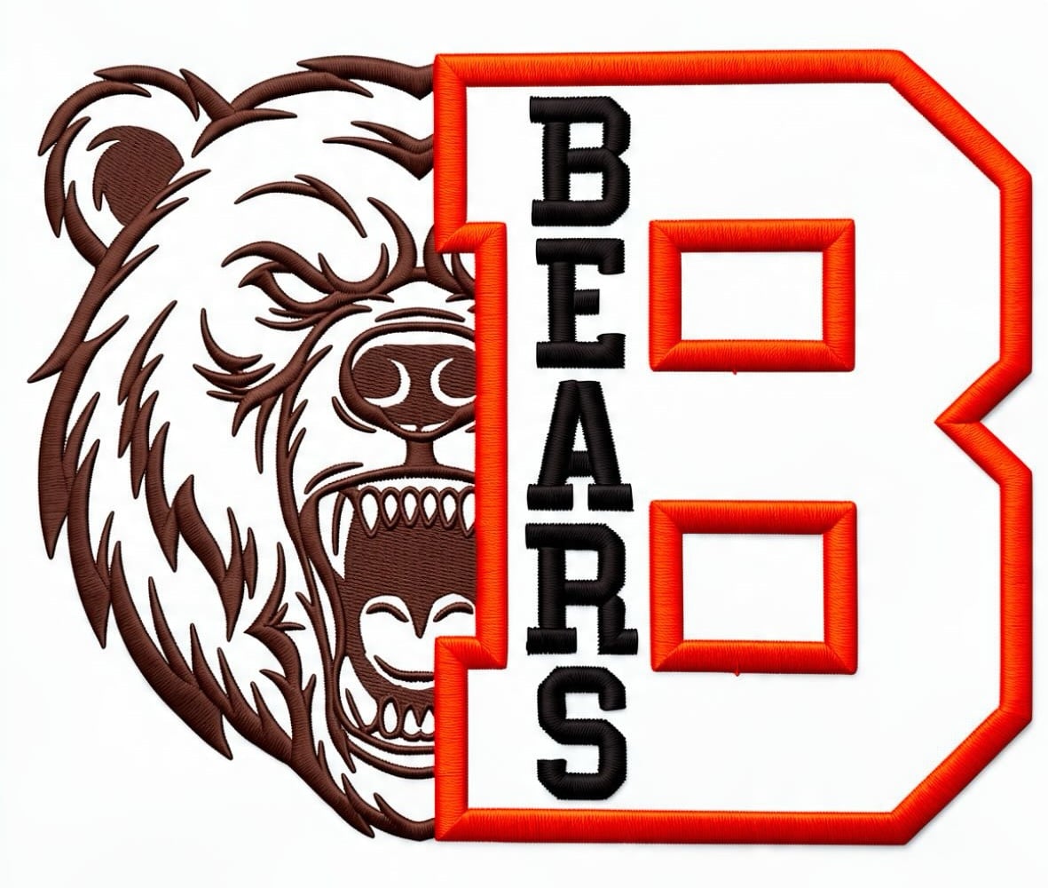 Bears School Sports Bundle Embroidery Designs