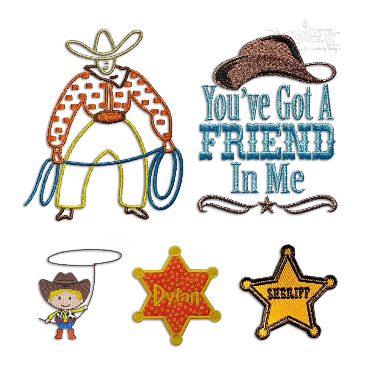 Cowboy Woody Bundle embroidery