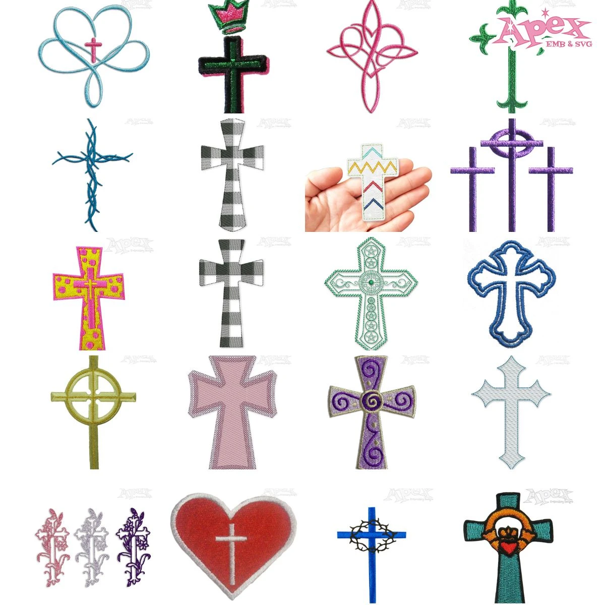 Cross Embroidery Designs Bundle thumbnail