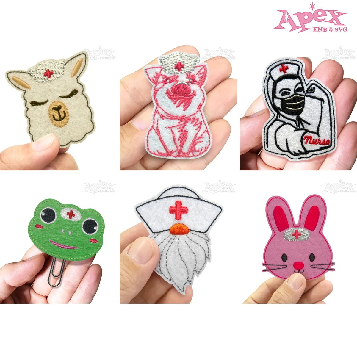 Nurse Feltie ITH Embroidery Designs Bundle thumbnail