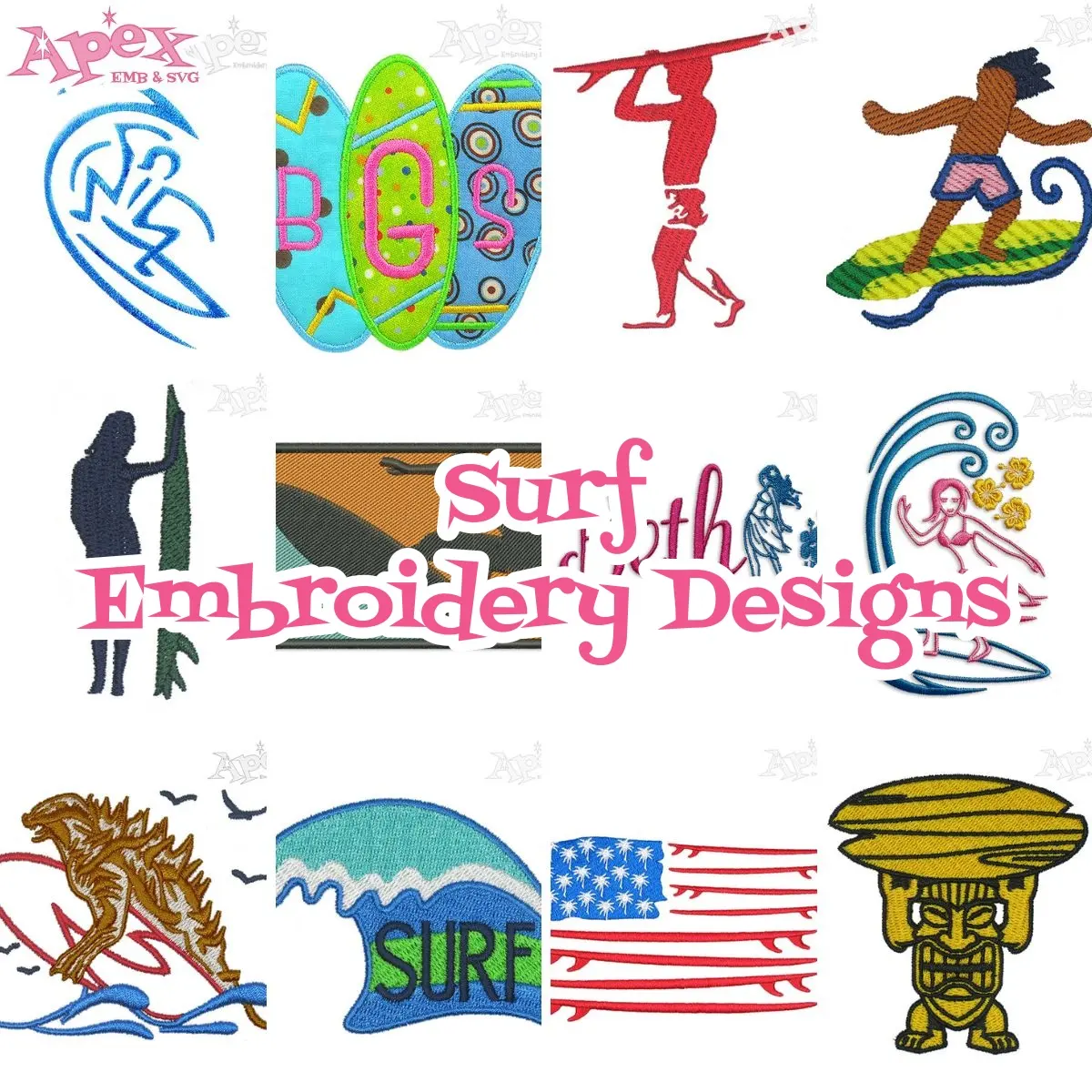 urf wave embroidery design thumbnail