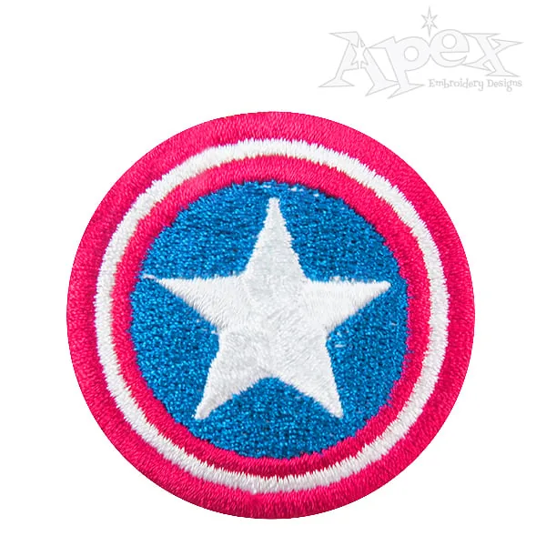 America Captain Embroidery Design