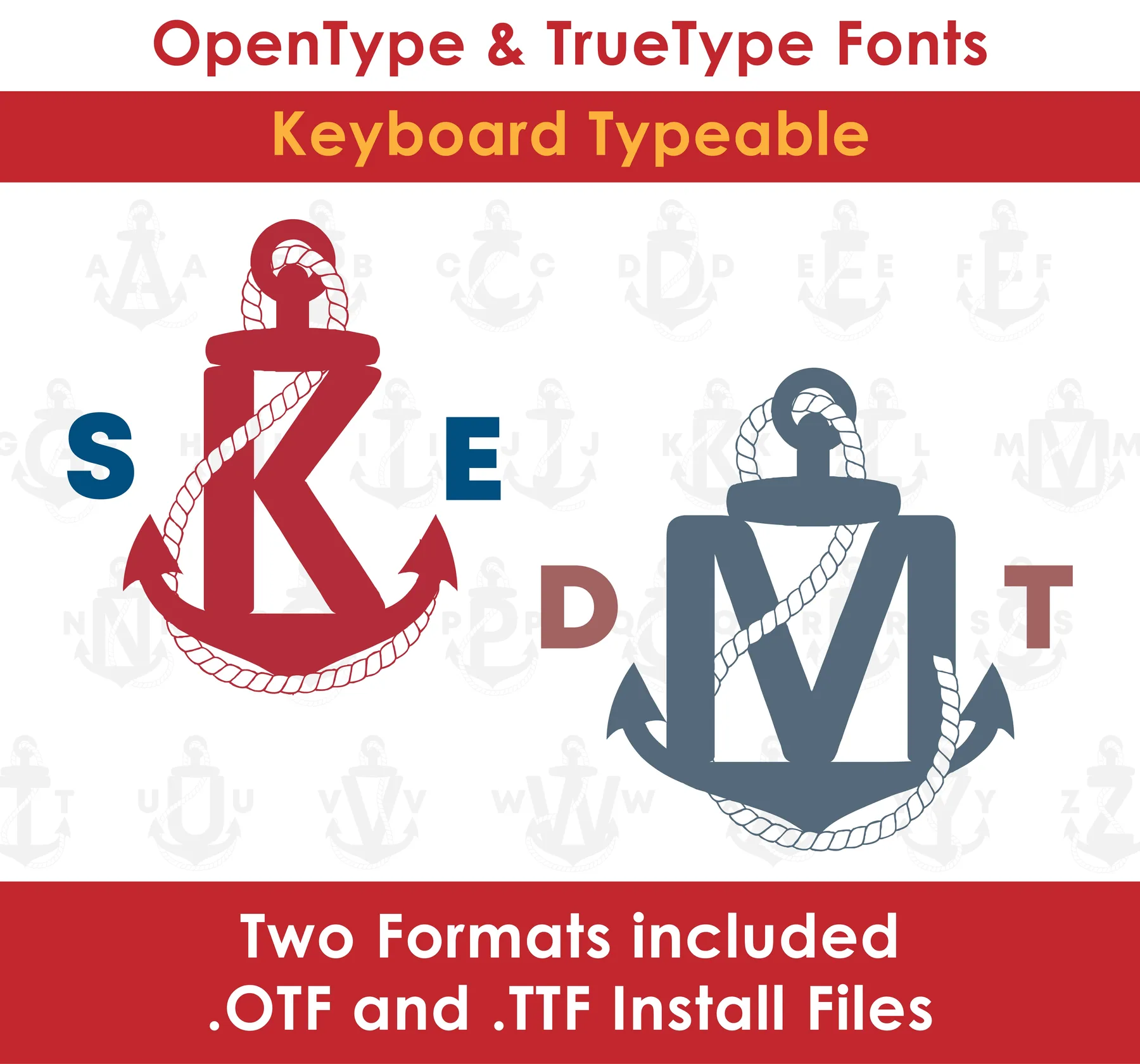 Anchor Monogram TrueType Font