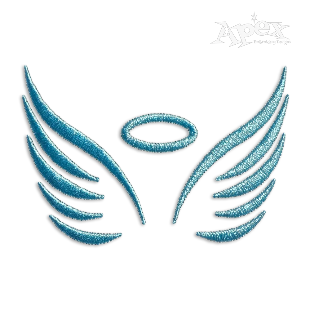 Angel Wings Religious Machine Embroidery Designs - Apex
