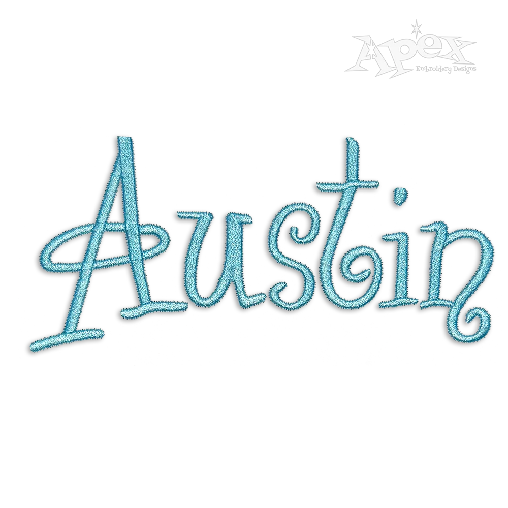 Angelica Machine Embroidery Font by Apex Designs