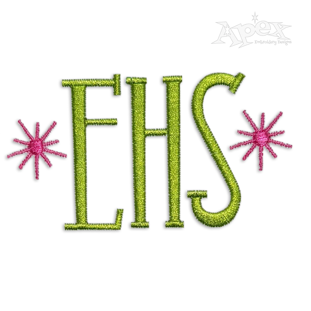 Apex Machine Embroidery Font Designs by Apex