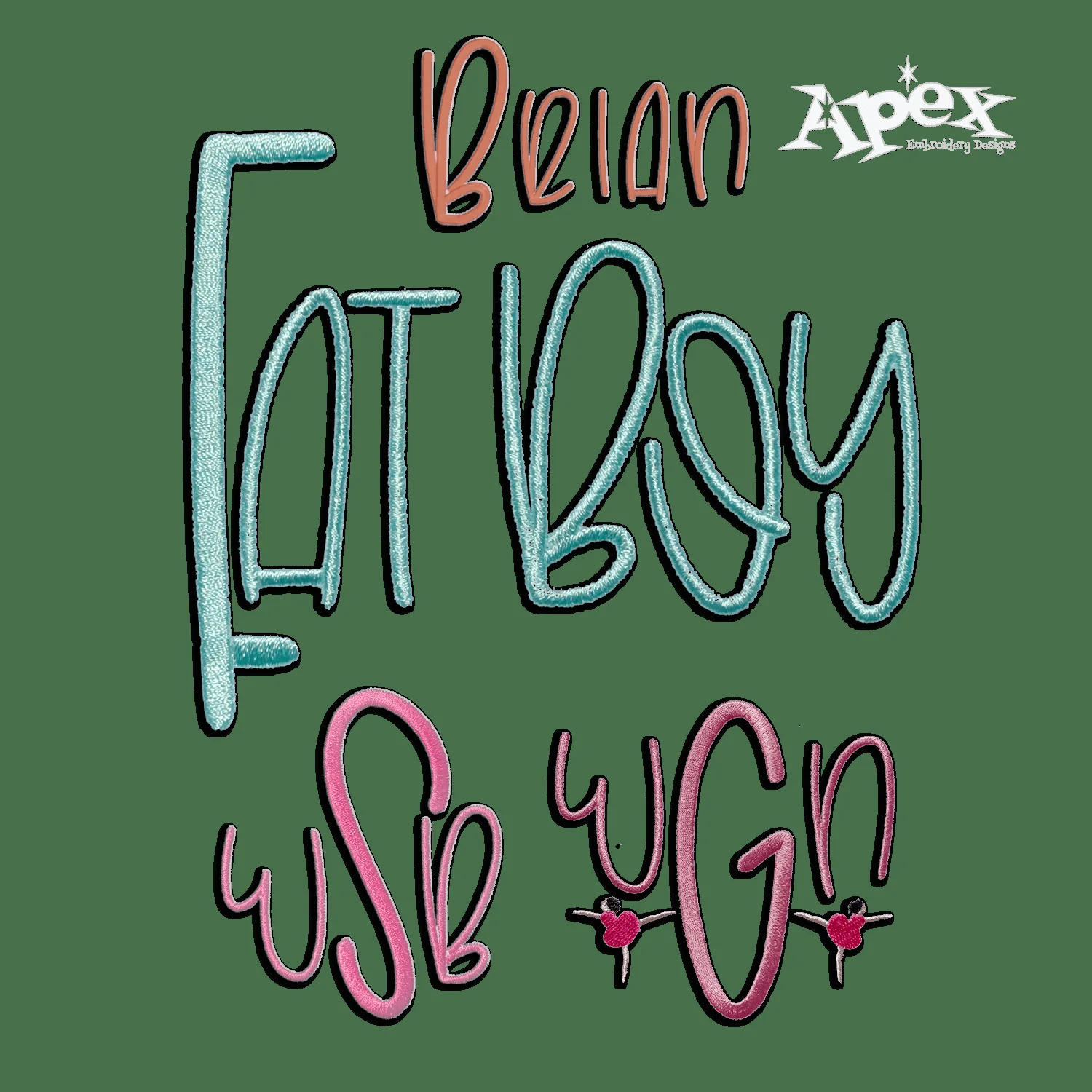 Classic Machine Embroidery Font by Apex Digitized All