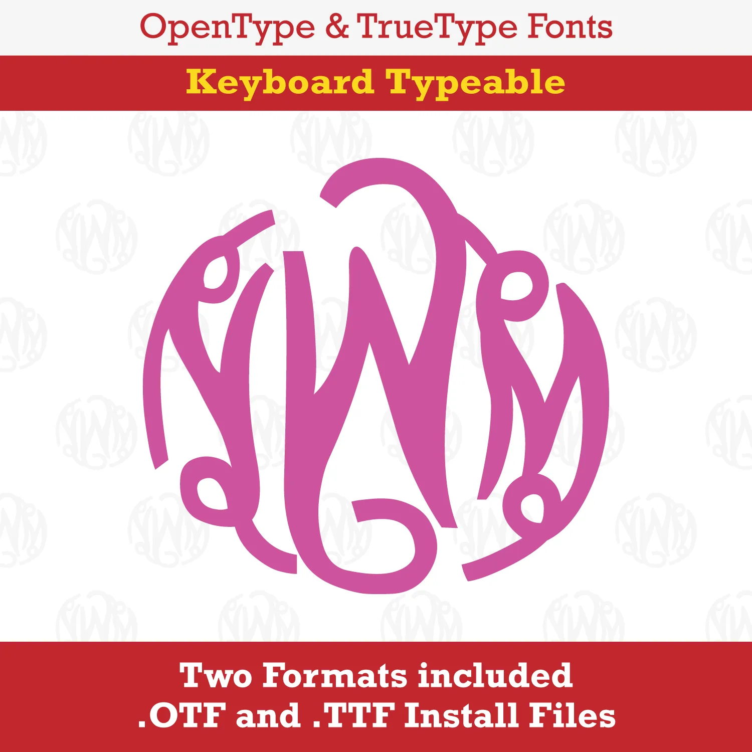 Apex Round Monogram TrueType Font