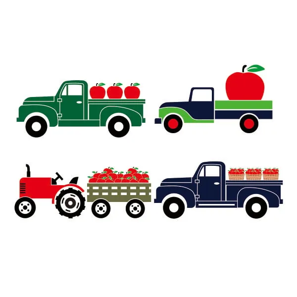 Apple Truck SVG Cuttable Design