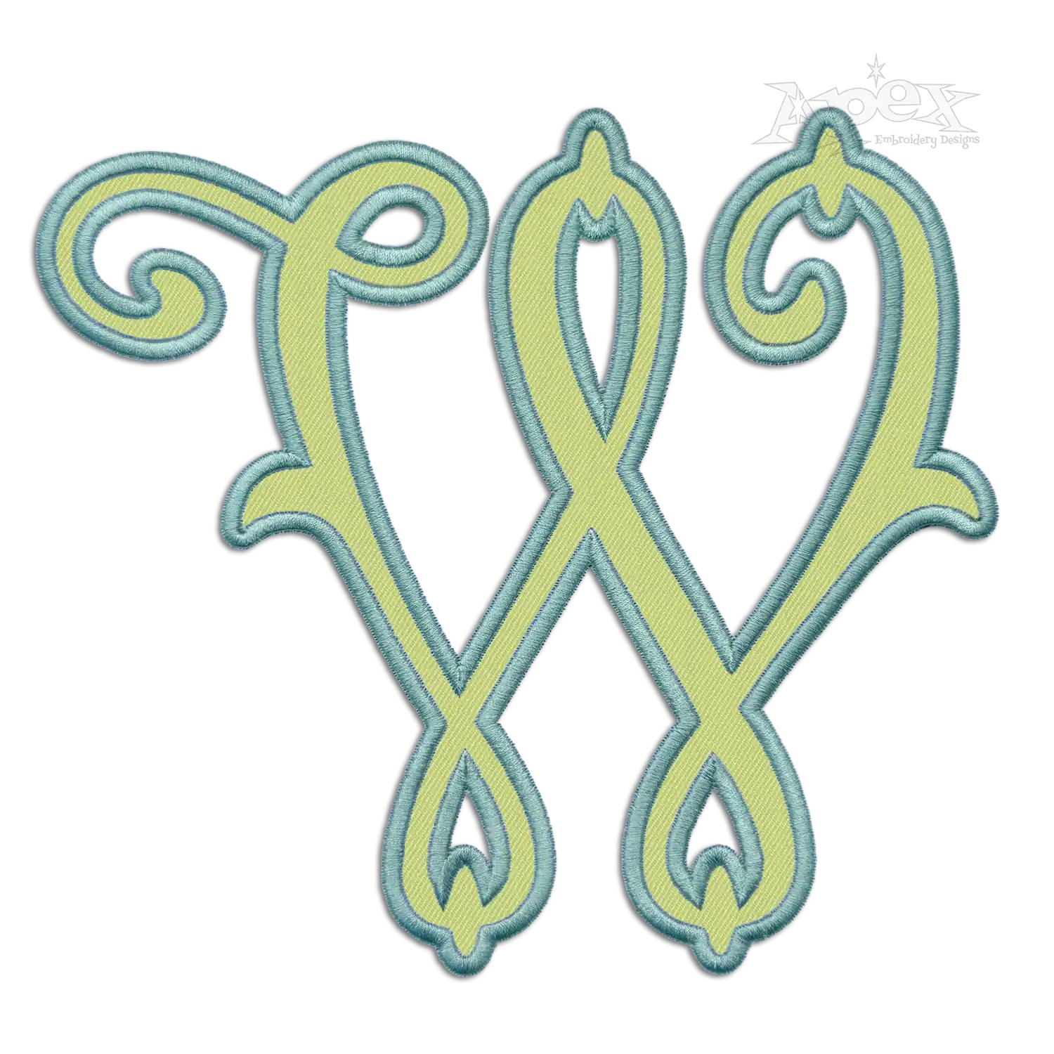 Arabesque Machine Machine Embroidery Font by Apex W