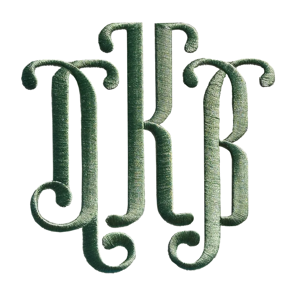 Arles Monogram Embroidery Font
