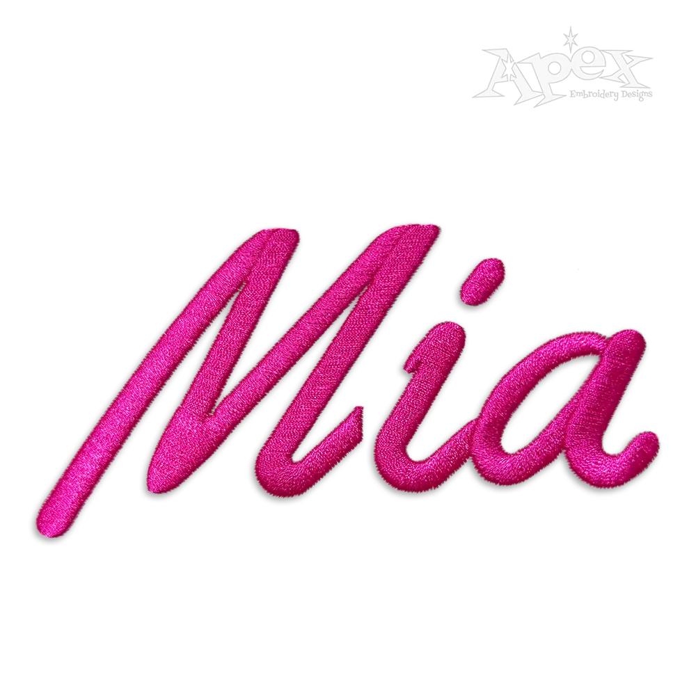 Athletic Bold Script Machine Embroidery Fonts