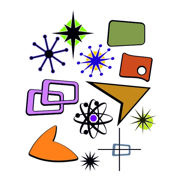 Atomic Stars Pack SVG Cuttable Design