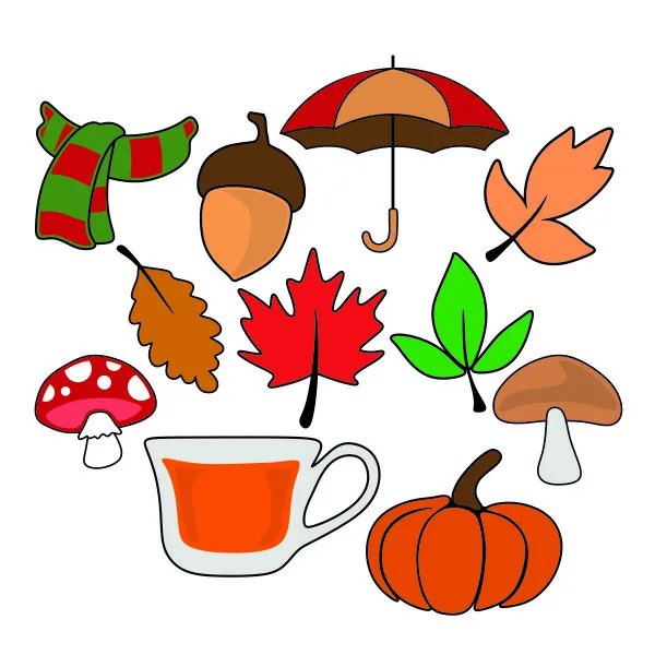 Autumn Fall Pack SVG Cuttable Design