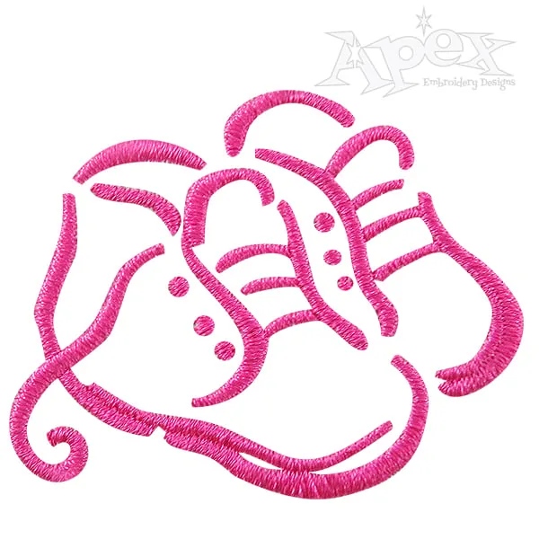 Baby Shoes Embroidery Design