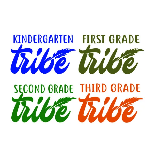 Back to School Tribe SVG Cuttable Design