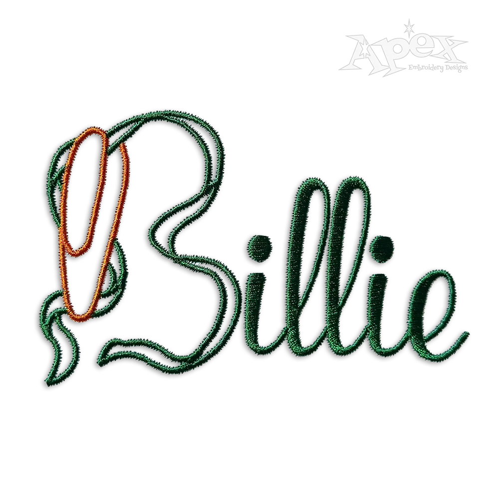 Ballet Dance Embroidery Font by Apex Design