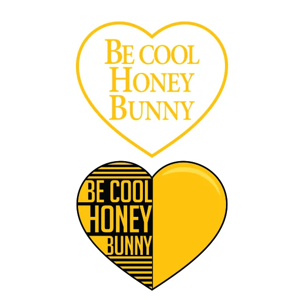 Be Cool Honey Bunny SVG Cuttable Design