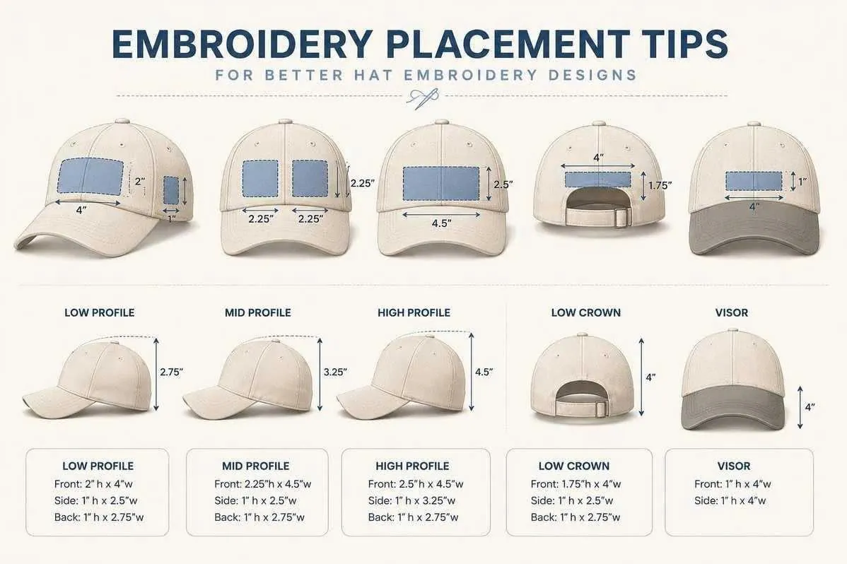Best Placement for Hat Embroidery
