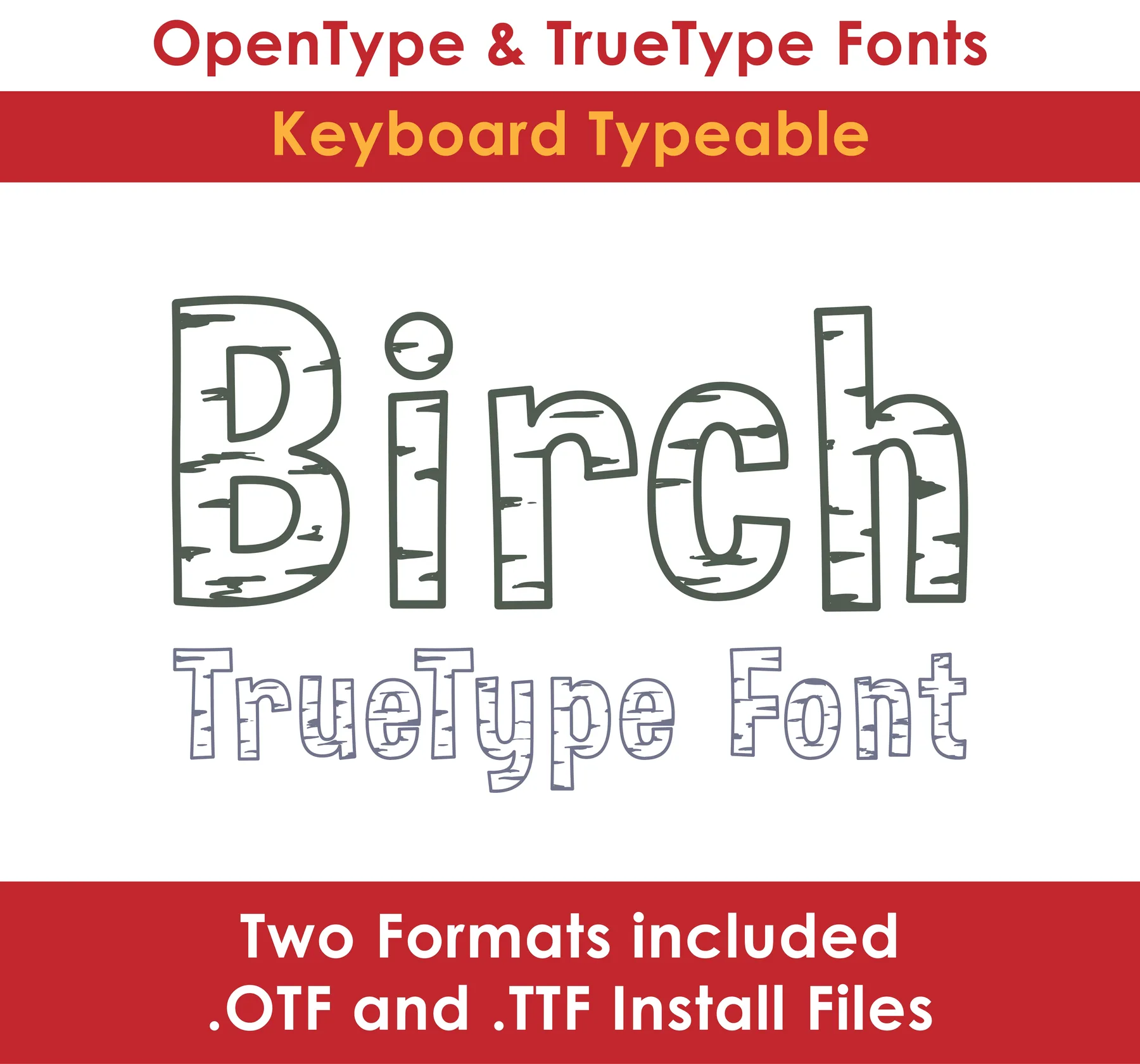 Birch TrueType Font