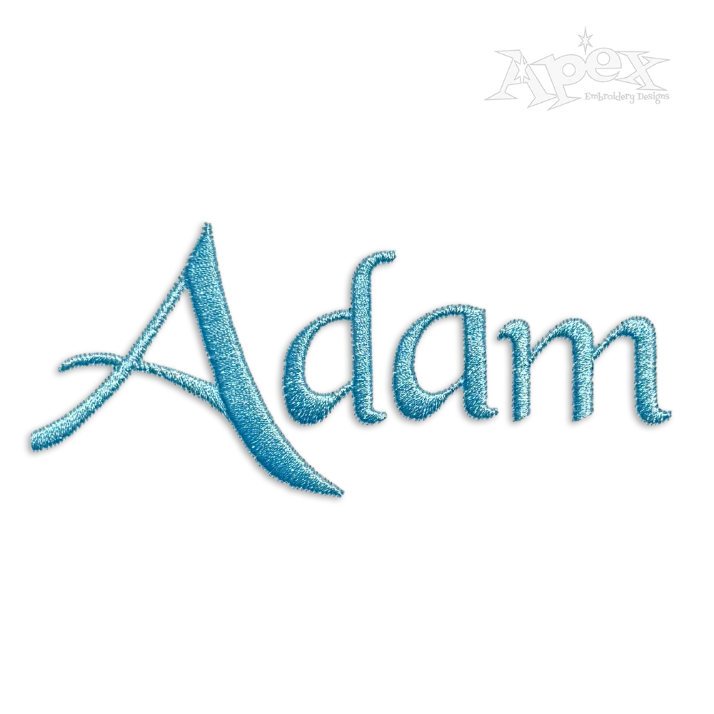 Black Chancery Machine Embroidery Font by Apex