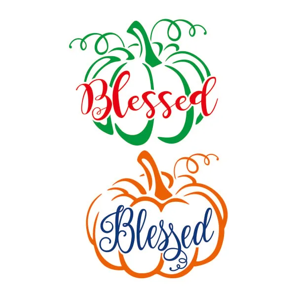 Blessed Pumpkin SVG Cuttable Design