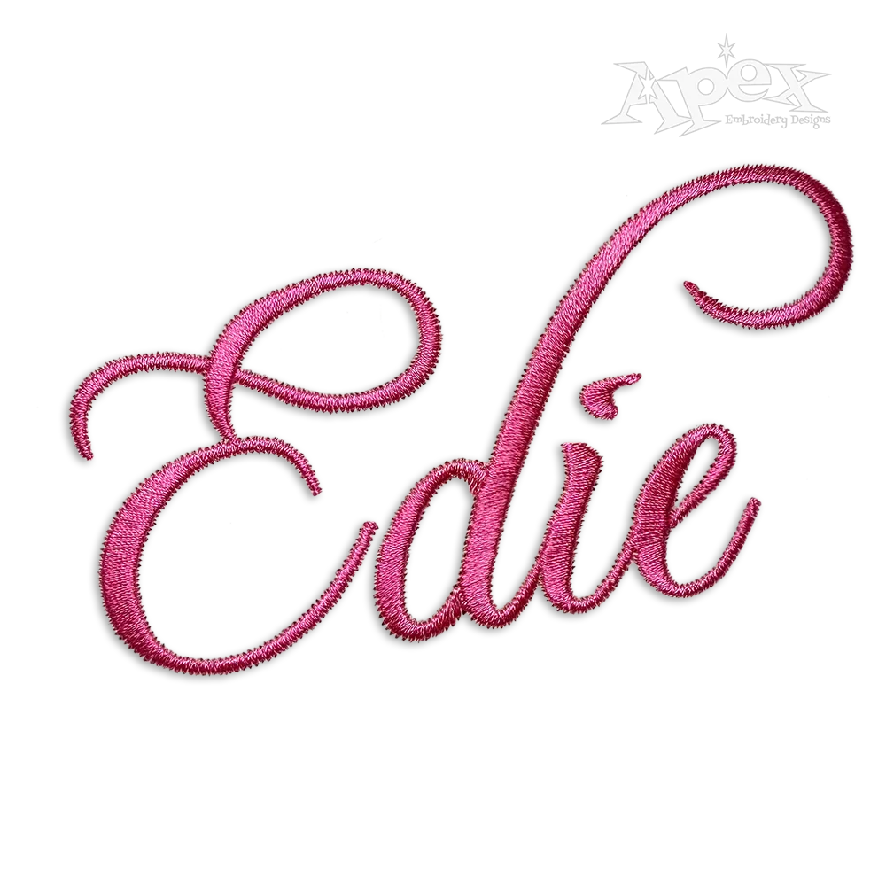 Booter Machine Embroidery Font by Apex Letters Alphabet