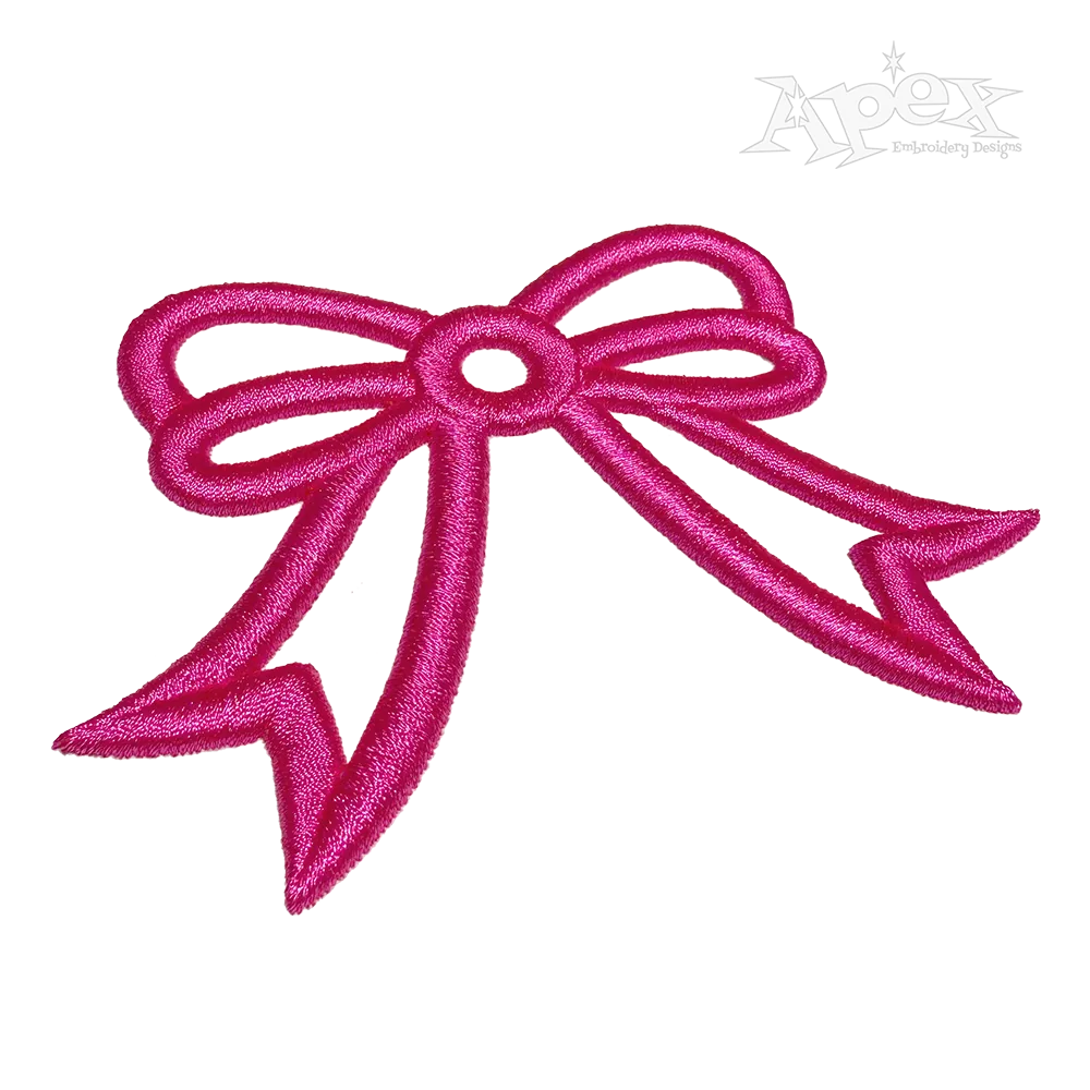 Bow Tie Ribbon 3D Puff