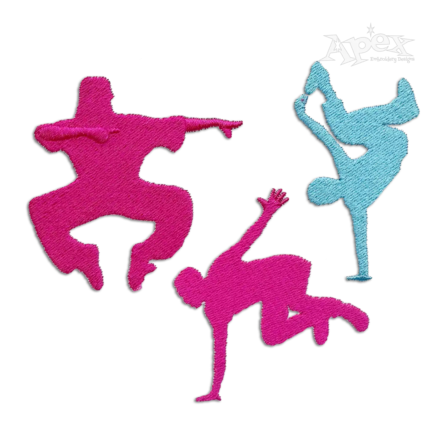 HipHop Break Dance Bundle Machine Embroidery Design by Apex