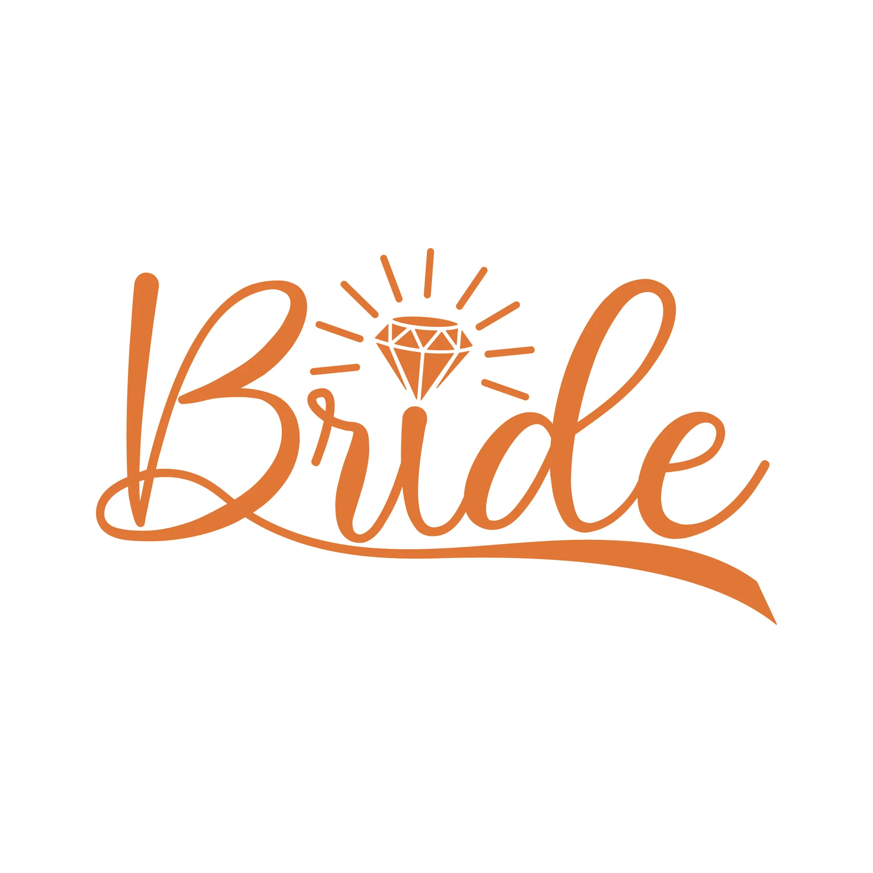 Bride with Diamond SVG