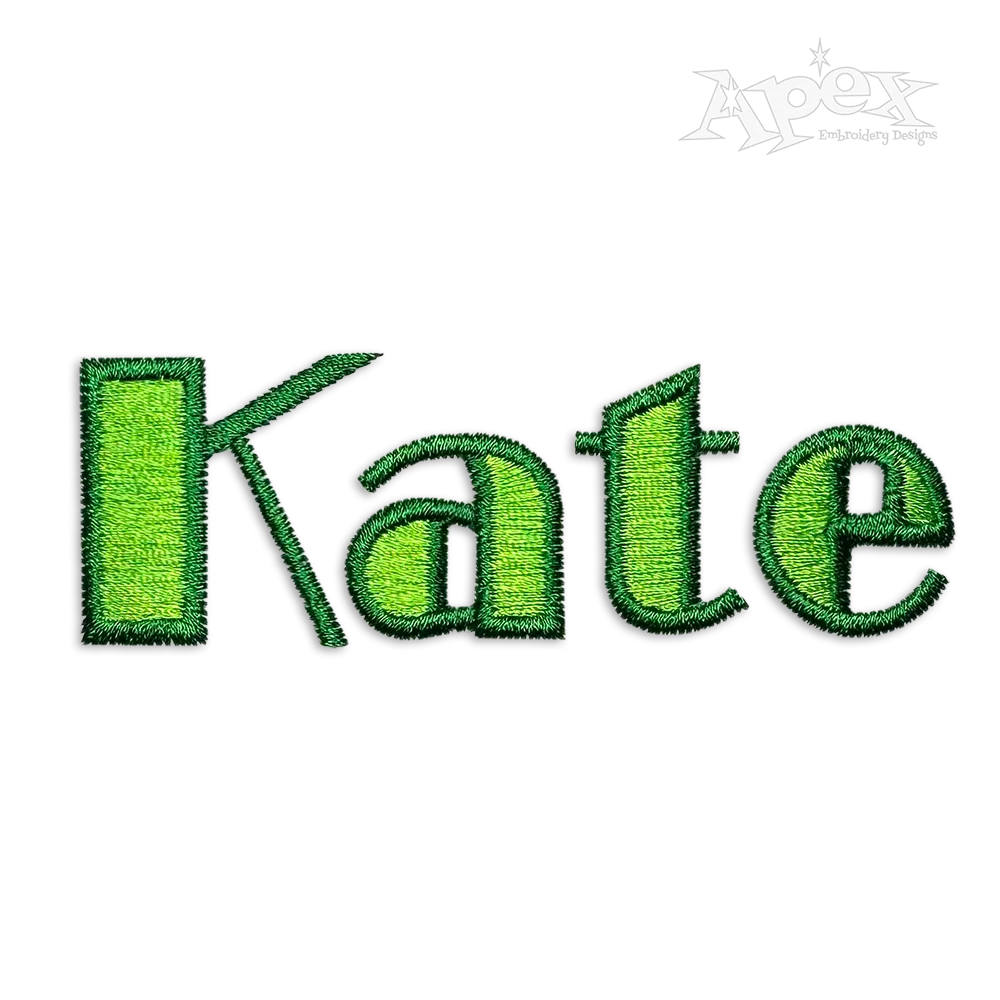 Broadway Playbill Style Machine Embroidery Font by Apex Designs