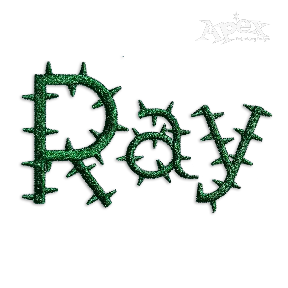 Cactus Machine Embroidery Font by Apex Letters Designs