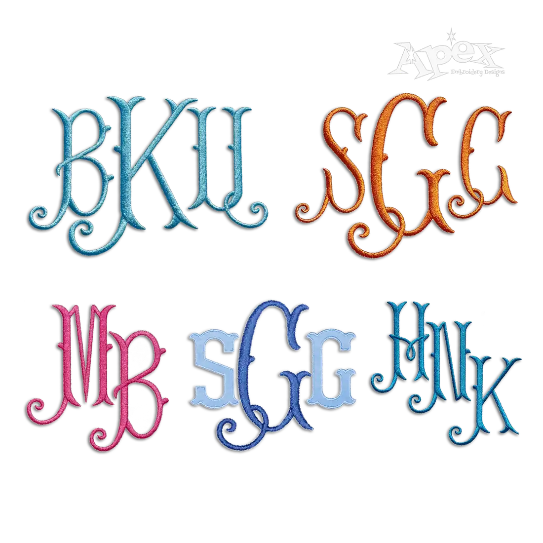 Candelaria Machine Embroidery Font by Apex by Designs