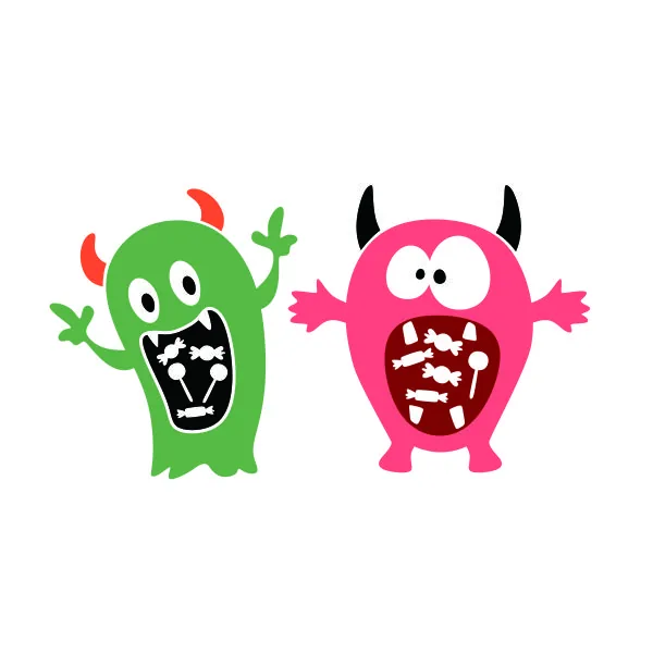 Candies Monster SVG Cuttable Design