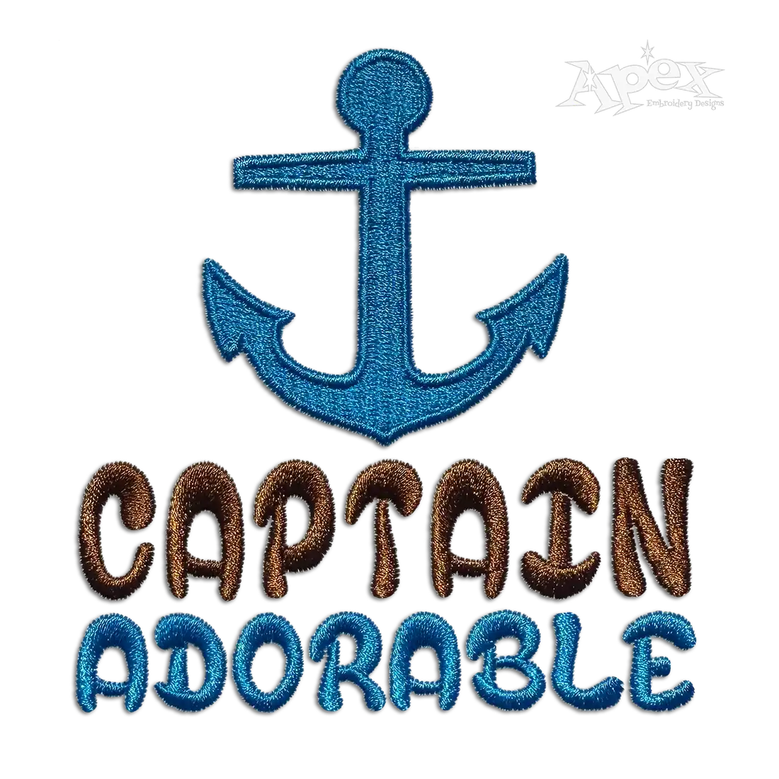 Captain Adorable Machine Embroidery Design by Apex Digitizing