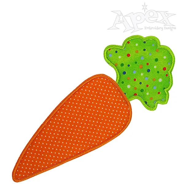 Carrot Applique Embroidery Design