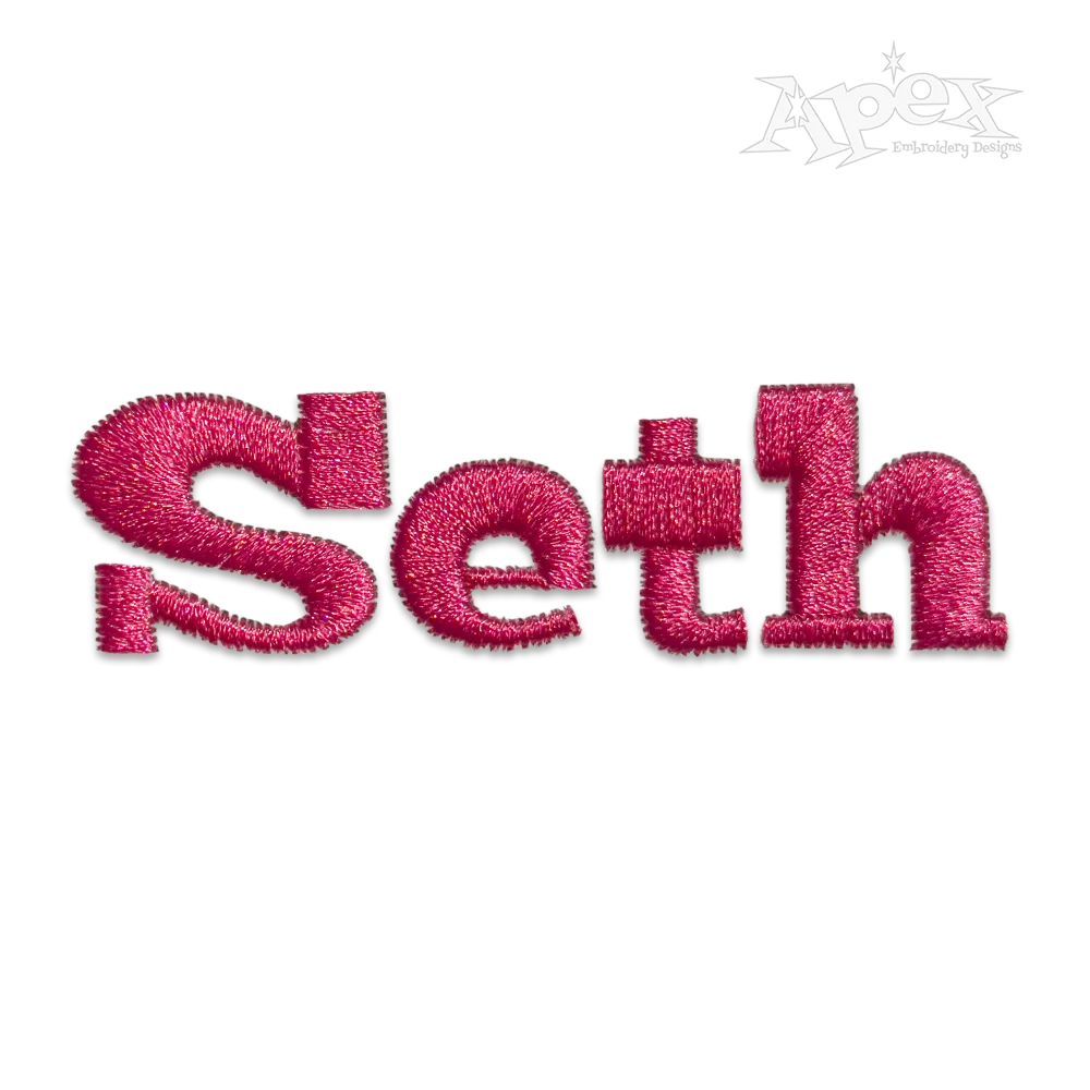 Cartoon Machine Embroidery Font Letters