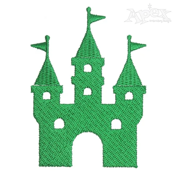 Castle Embroidery Design