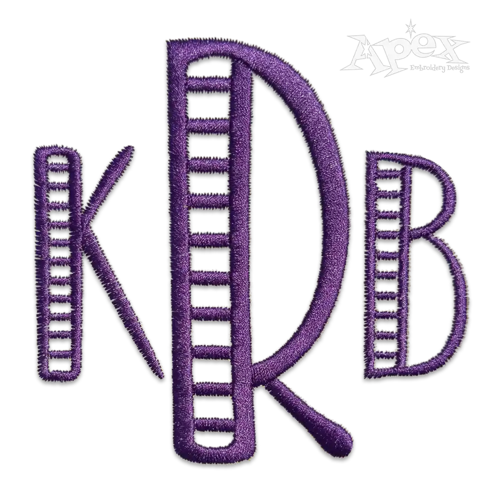 Zadie Machine Embroidery Font by Apex