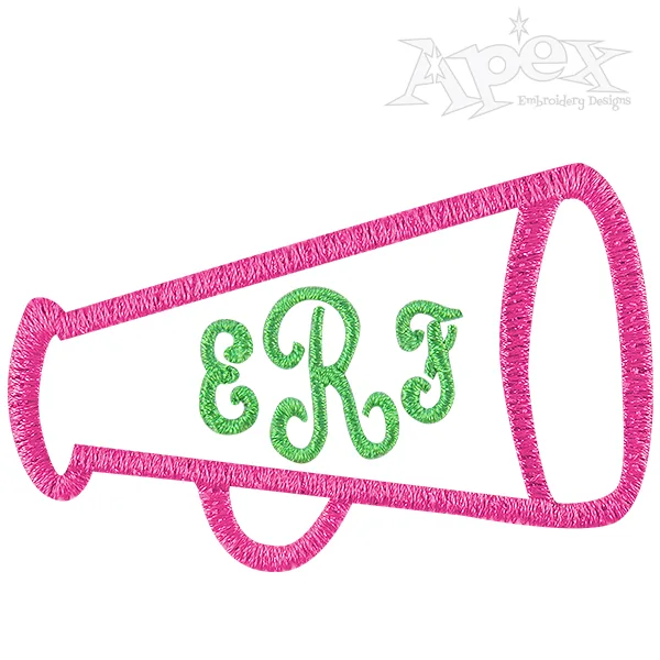 Cheer Embroidery Font & Frames