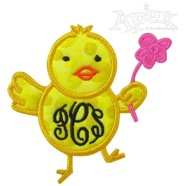 Chic Applique Frame Embroidery Design