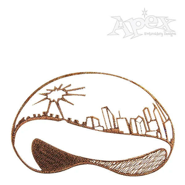Chicago Bean Embroidery Designs