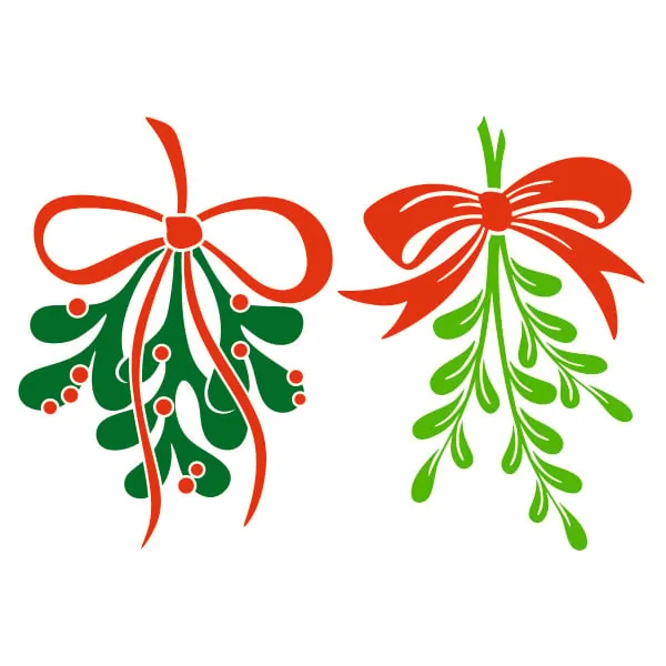 Christmas Mistletoe SVG Cuttable Design
