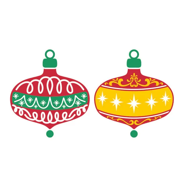 Christmas Ornament SVG Cuttable Design