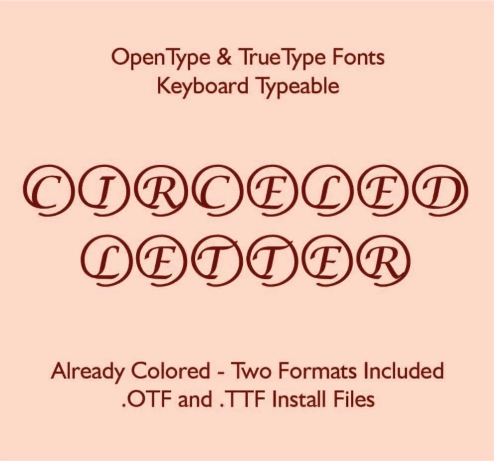 Circle Script TrueType Font